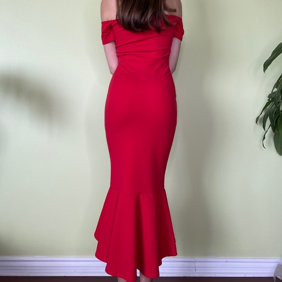 Red Mermaid Dress - Picture 3 of 3